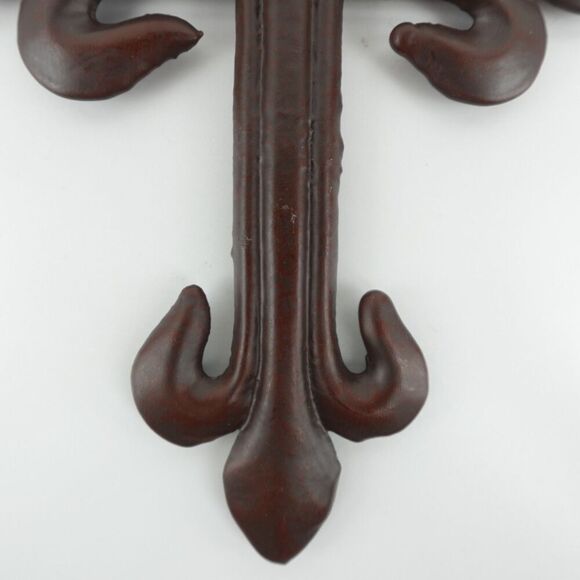 Iron Cross Medieval Ornate Gothic Fleur De Lis Wall Decor - Picture 10 of 11
